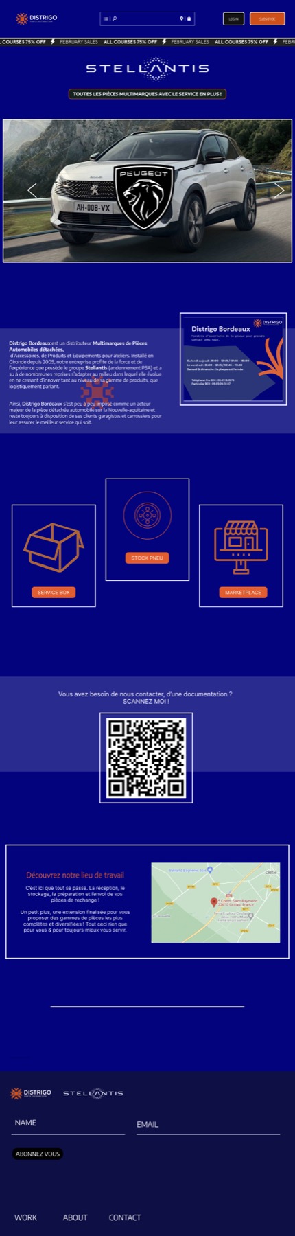 Stellantis landing page